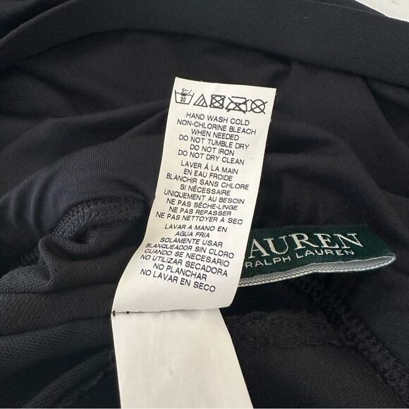 LAUREN RALPH LAUREN PLUS SIZE BLACK BANDEAU FLYAWAY ONE-PIECE SWIMSUIT SIZE 18W - Picture 13 of 13